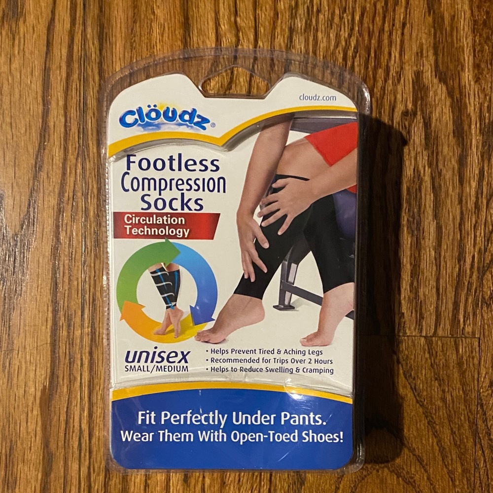 Black Footless Compression Socks - image 1